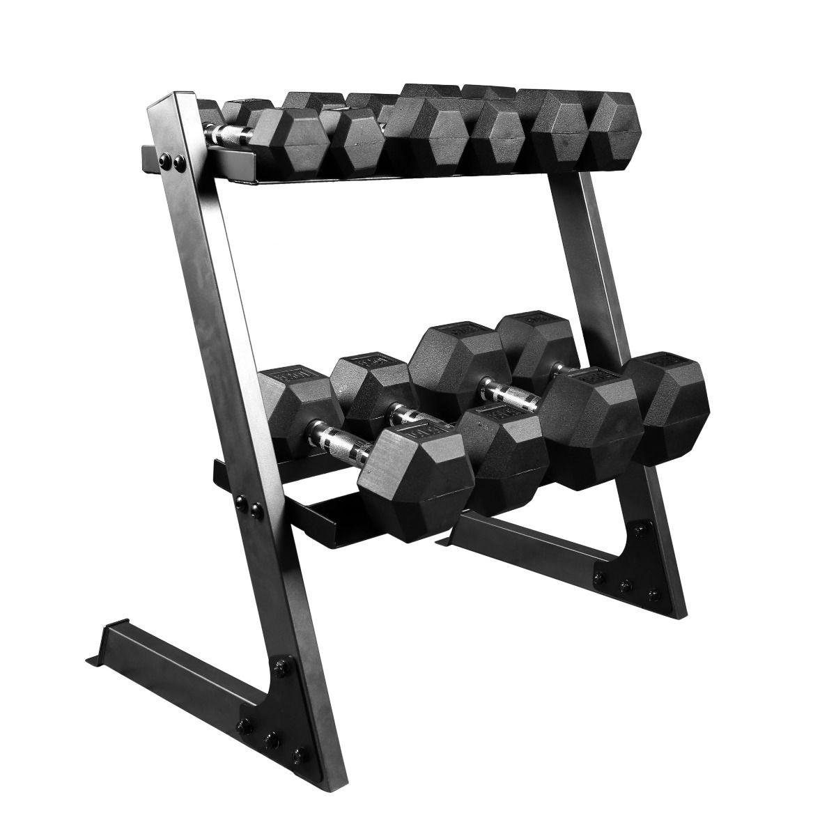 2.5kg - 20kg Hex Dumbbell Pack & Stand - BlackBear Fitness